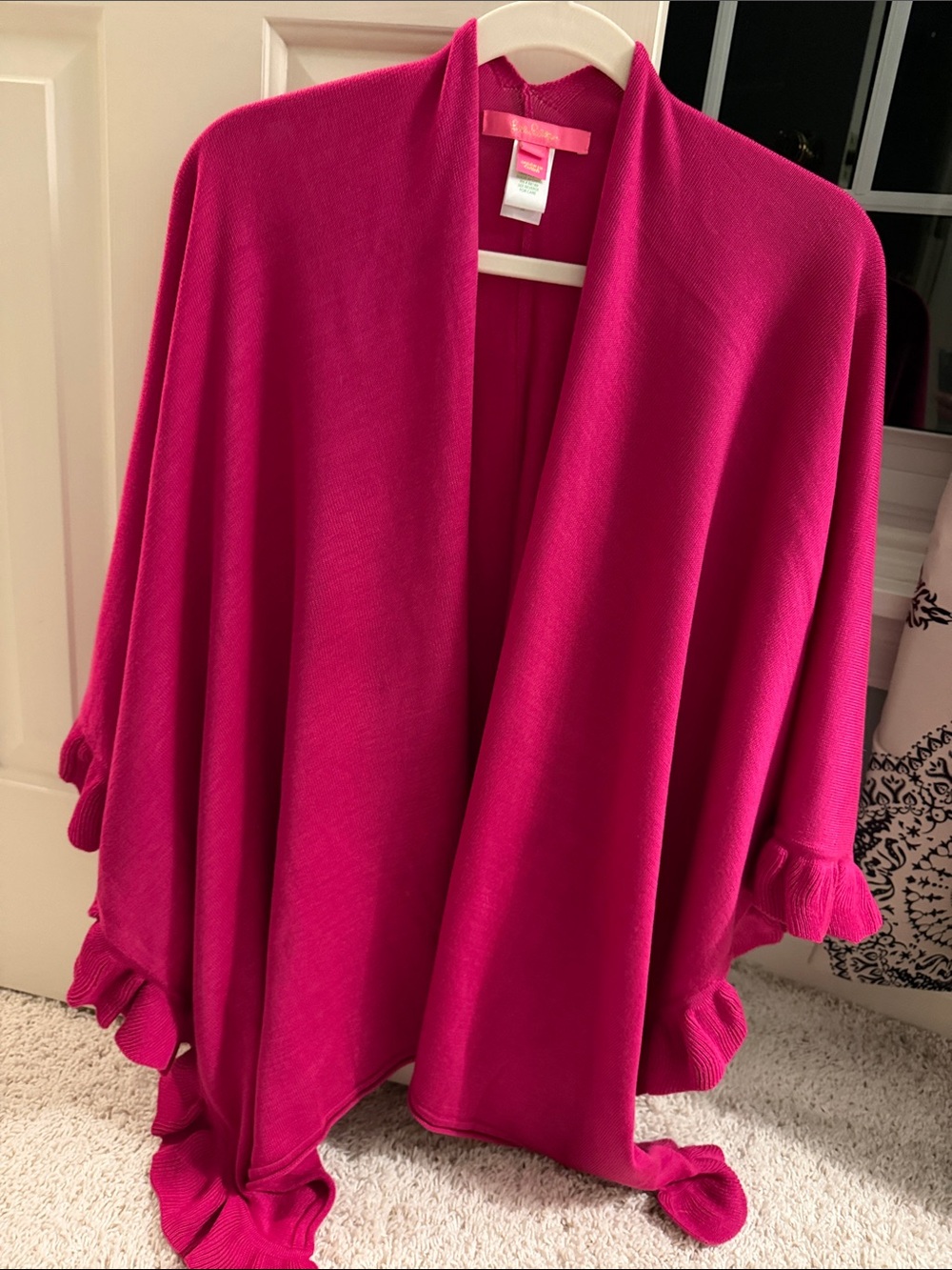Lilly Pulitzer Hot Pink V-Neck Sweater
